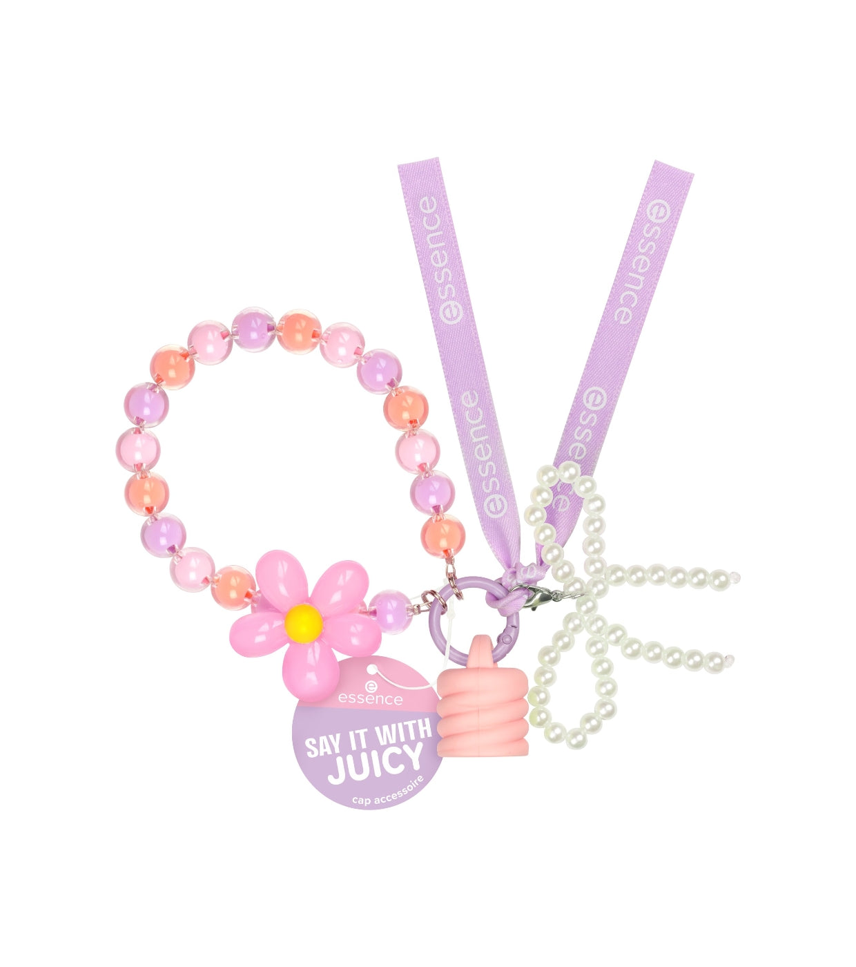 ESSENCE SAY IT WITH JUICY ACCESSORIO PORTA GLOSS 01 CAP IT CUTE