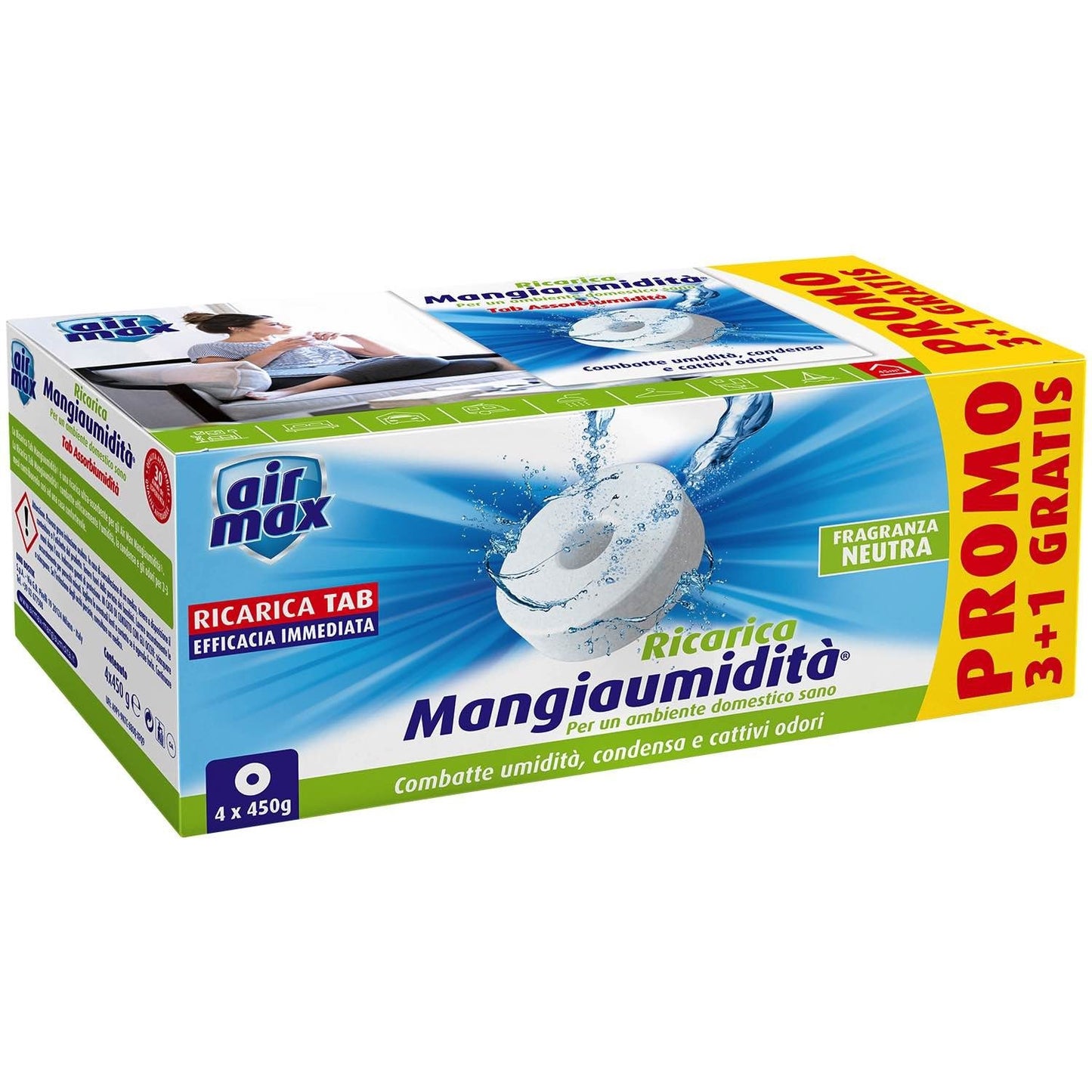 AIR MAX ASSORBIUMIDITA' RICARICA TABS 3+1 450 GR