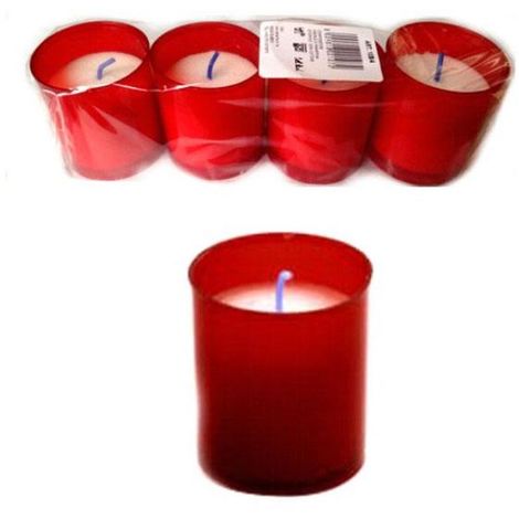 CAU LUMINI ROSSI T10/B4 CONFEZIONE 4PZ