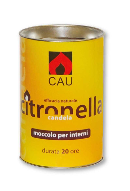 CAU CANDELA MOCCOLO PER INTERNI DURATA 20 ORE H.10X65MM CITRONELLA