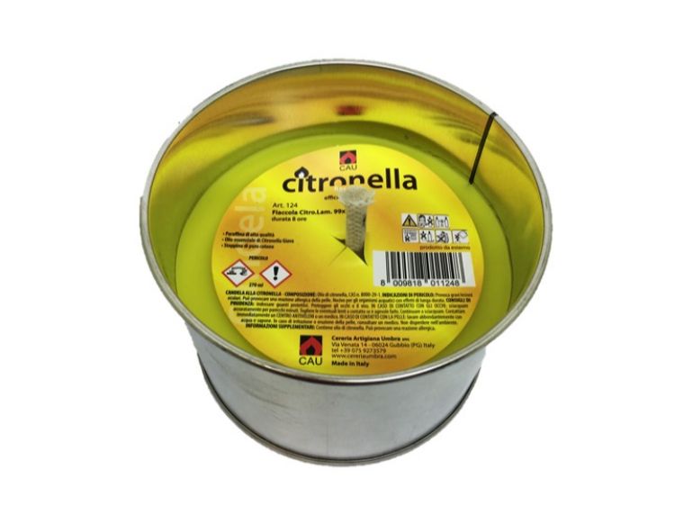 CAU FIACCOLA CITRONELLA IN LAMIERA MM.99X70 DURATA 8 ORE