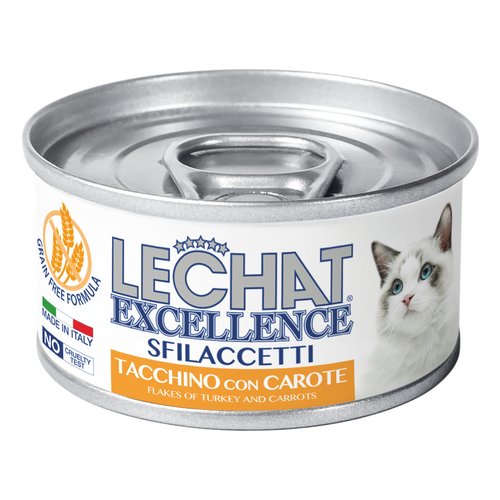 LECHAT EXCELLENCE SFILACCETTI 80G TACCHINO CON CAROTE