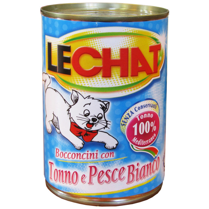 LECHAT BOCCONCINI 400G TONNO E PESCE BIANCO