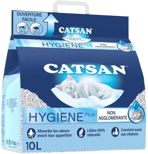 CATSAN HYGIENE PLUS LETTIERA NON AGGLOMERANTE 10L