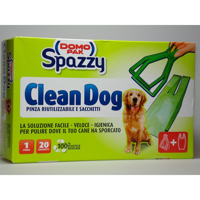 DOMOPAK SPAZZY CLEAN DOG 1 PINZA+20 SACCHETTI