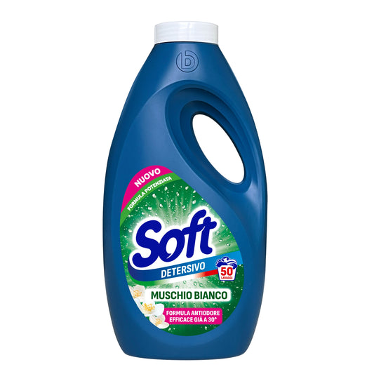 SOFT DETERSIVO LAVATRICE 2,25L 50LAV. MUSCHIO BIANCO