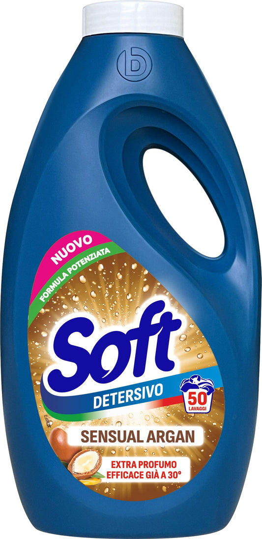 SOFT DETERSIVO LAVATRICE 2,25L 50LAV. SENSUAL ARGAN