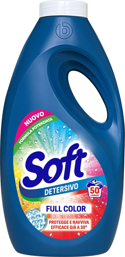 SOFT DETERSIVO LAVATRICE 2,25L 50LAV. FULL COLOR