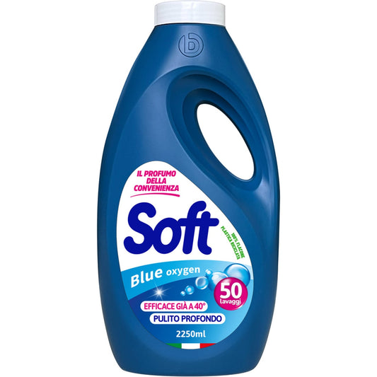 SOFT DETERSIVO LAVATRICE 2,25L 50LAV. BLU OXYGEN