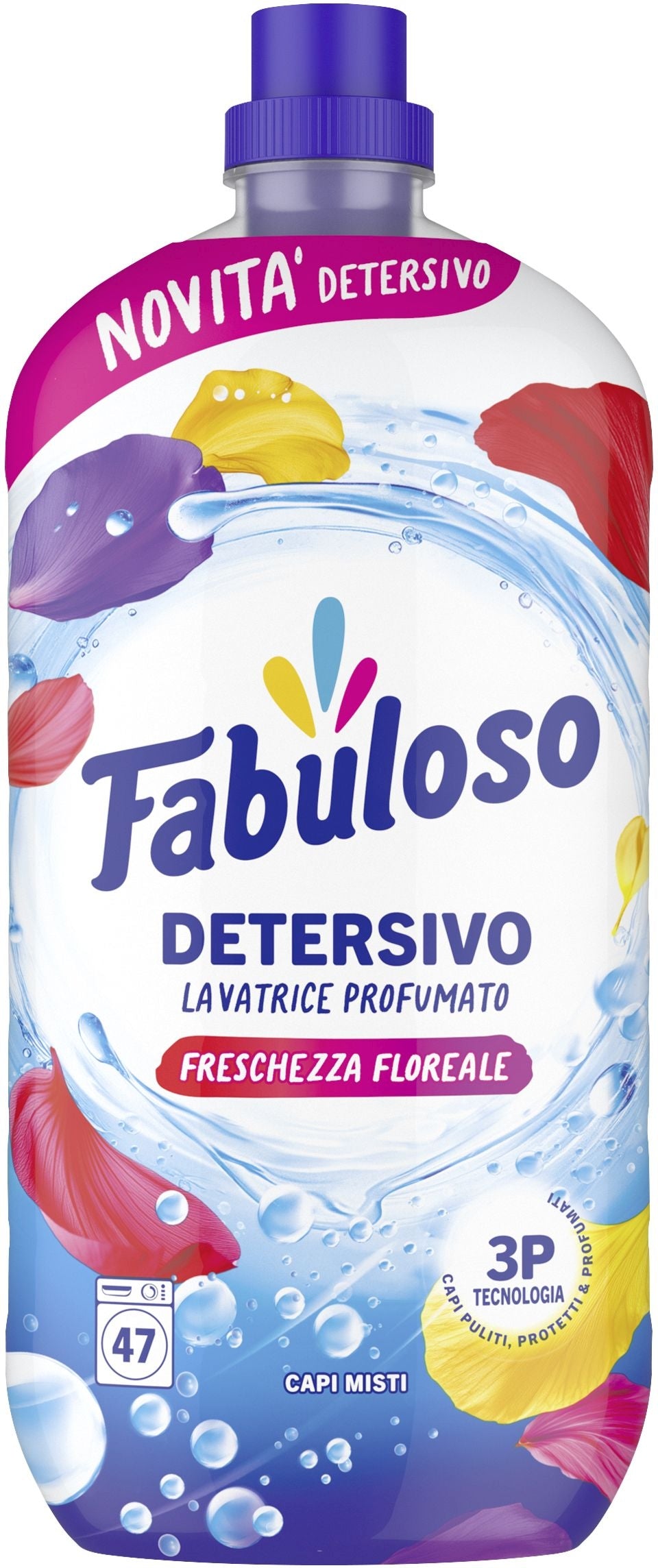 FABULOSO DETERSIVO LAVATRICE PROFUMATO 1,9L 47LAV. FRESCHEZZA FLOREALE CAPI MISTI