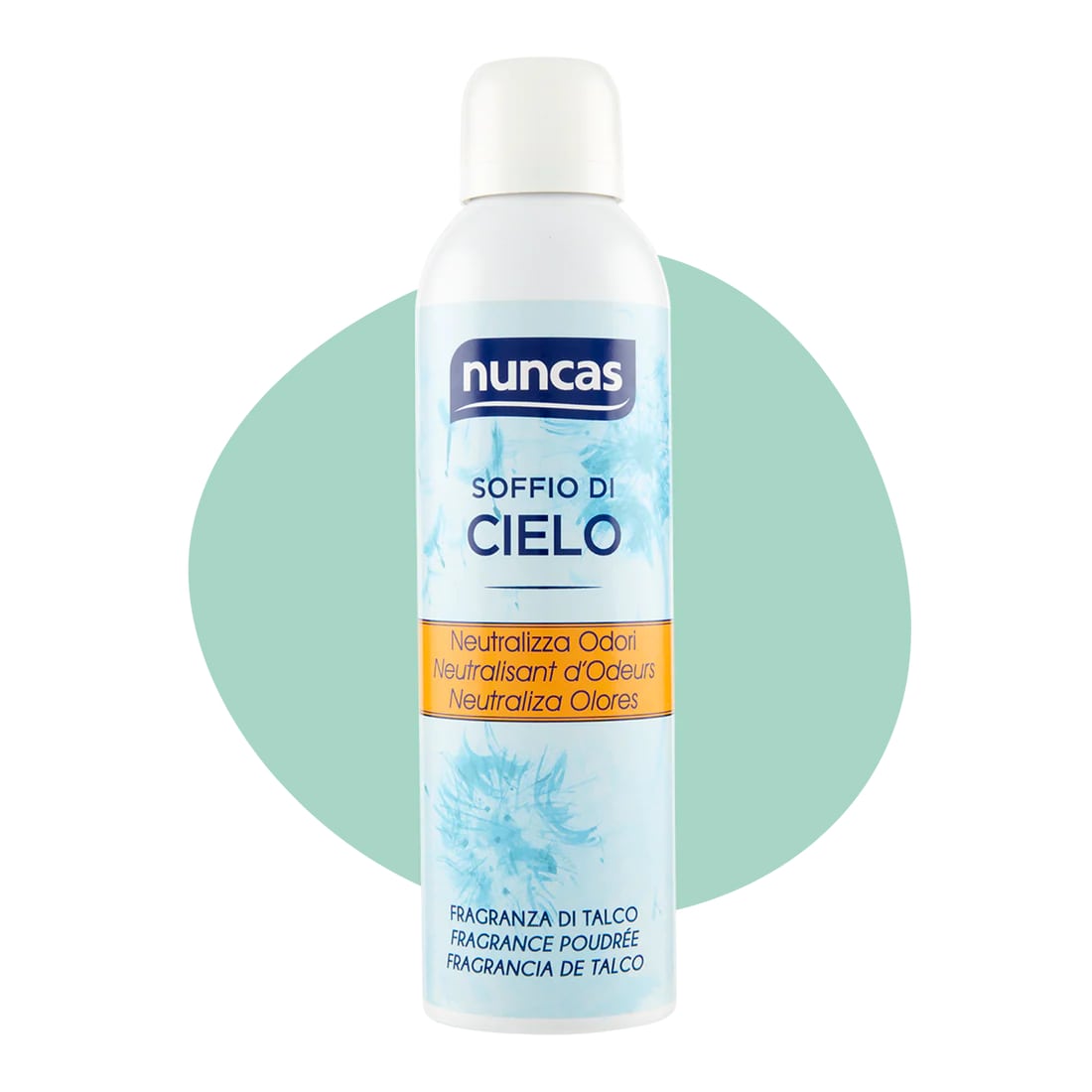 NUNCAS NEUTRALIZZA ODORI SPRAY 250ML SOFFIO DI CIELO FRAGRANZA DI TALCO