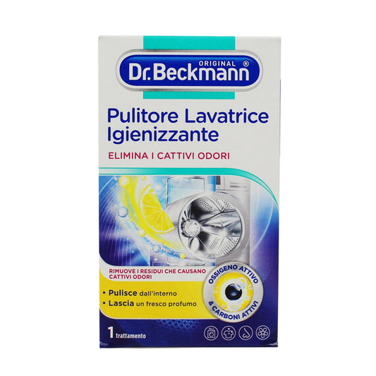 DR. BECKMANN PULITORE LAVATRICE IGIENIZZANTE 250G 1 TRATTAMENTO OSSIGENO ATTIVO & CARBONI ATTIVI