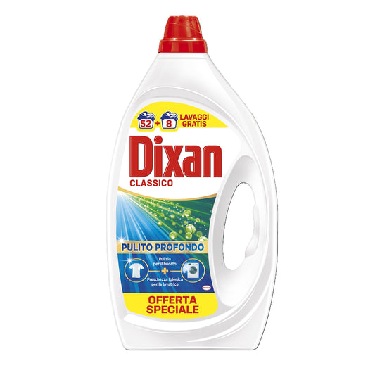 DIXAN LAVATRICE LIQUIDO 2,7L 52+8LAV. CLASSICO PULITO PROFONDO