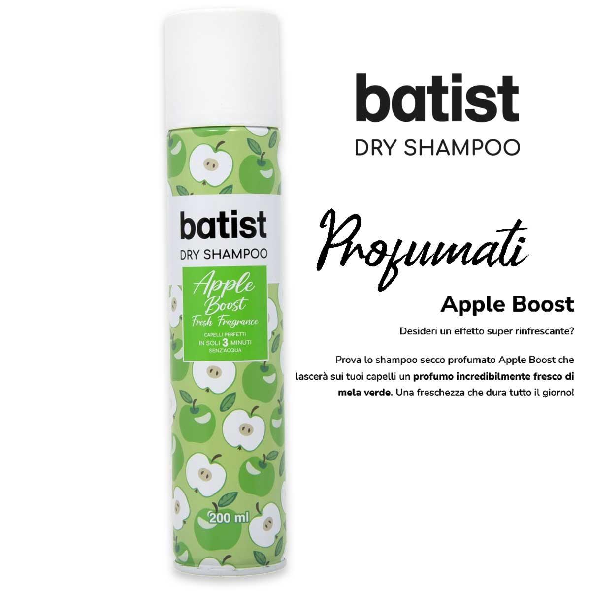 BATIST DRY SHAMPOO SENZ'ACQUA 200ML APPLE BOOST