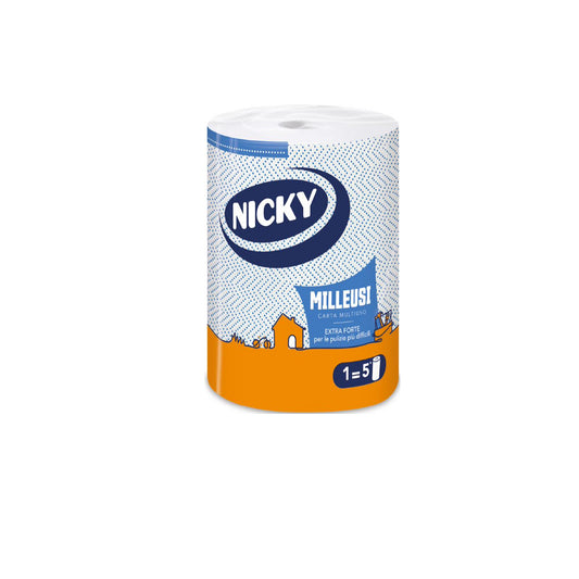 NICKY BOBINA MILLEUSI FORTE CARTA MULTIUSO 3 VELI 1 ROTOLO