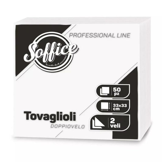 SOFFICE 50 TOVAGLIOLI DOPPIOVELO 33X33 BIANCO