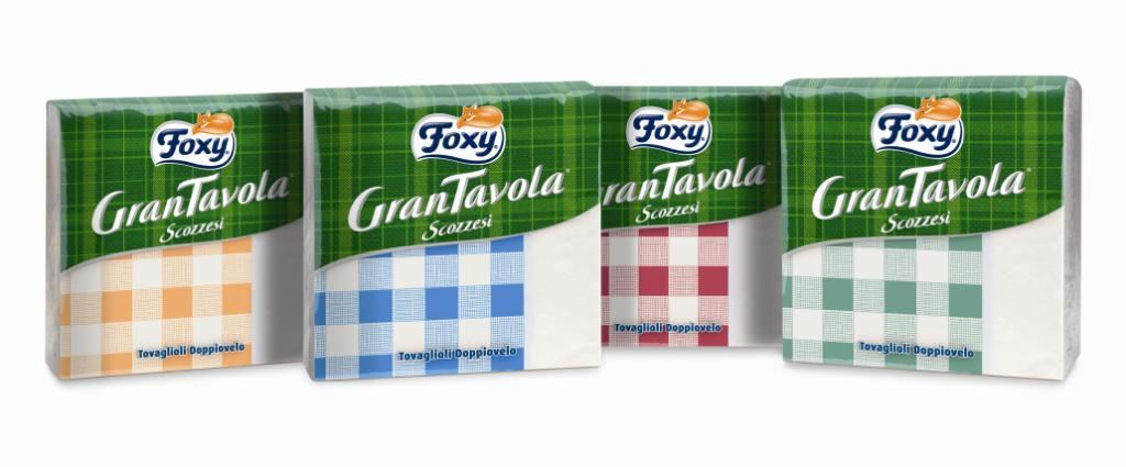 FOXY TOVAGLIOLI GRAN TAVOLA SCOZZESI 33X33 43PZ
