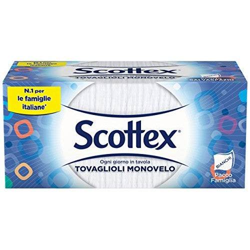 SCOTTEX TOVAGLIOLI MONOVELO BIANCHI PACCO FAMIGLIA 200PZ
