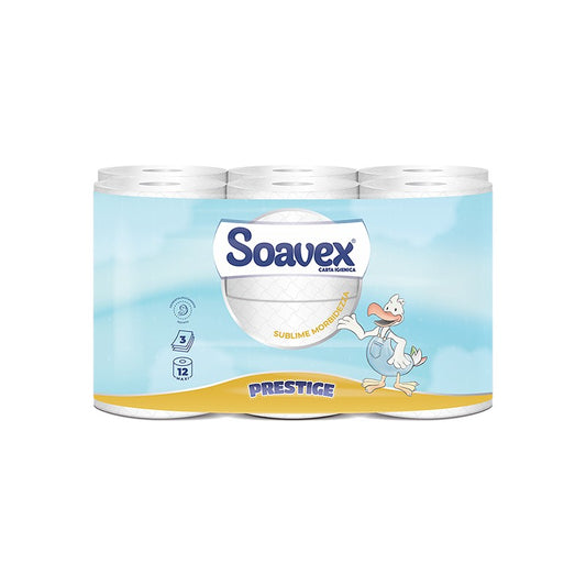 SOAVEX CARTA IGIENICA PRESTIGE 3 VELI 12 ROTOLI