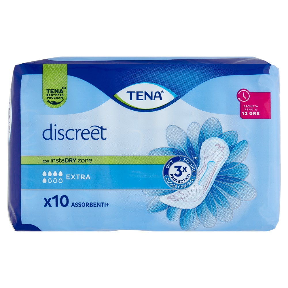 TENA LADY DISCREET EXTRA X10 INSTADRY ZONE