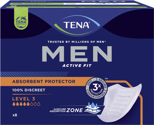 TENA MEN ABSORBENT PROTECTOR LEVEL 3 X8
