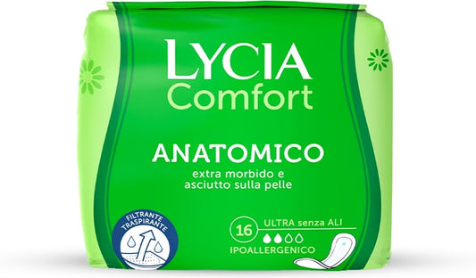 LYCIA ASSORBENTI COMFORT ANATOMICO ULTRA SENZA ALI X16