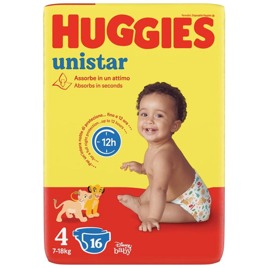 HUGGIES UNISTAR DISNEY BABY MAXI 4 7-18KG X16