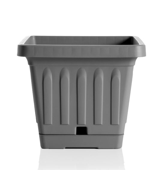 BAMA VASO TERRA GRIGIO QUADRATO CM.30X30 31400