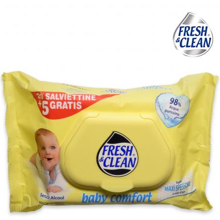 FRESH&CLEAN SALVIETTE BABY COMFORT X25
