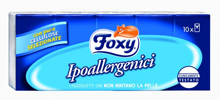 FOXY FAZZOLETTI IPOALLERGENICI X10