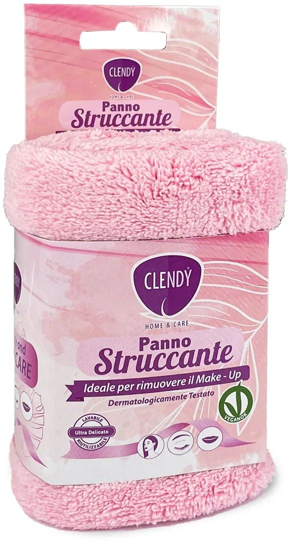 CLENDY PANNO STRUCCANTE IDEALE PER RIMUOVERE IL MAKE-UP MICROFIBRA CM.30X30