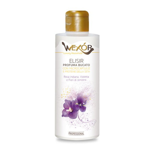 WEXOR ELISIR PROFUMA BUCATO 200ML ROSA INDIANA,VIOLETTA E FIORI DI ZENZERO