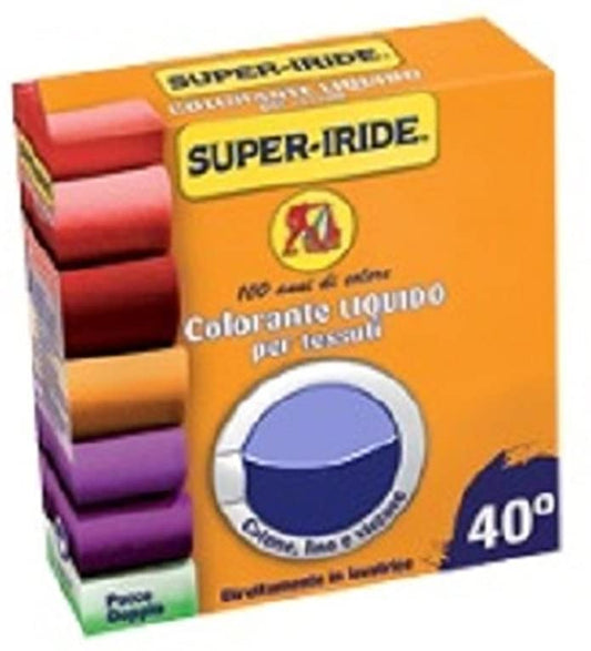 SUPER-IRIDE COLORANTE LIQUIDO PER TESSUTI 75ML + 100G FISSATORE BLU SCURO