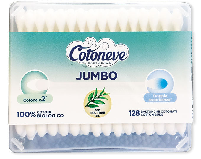 COTONEVE BASTONCINI COTONATI JUMBO TEA TREE OIL X128
