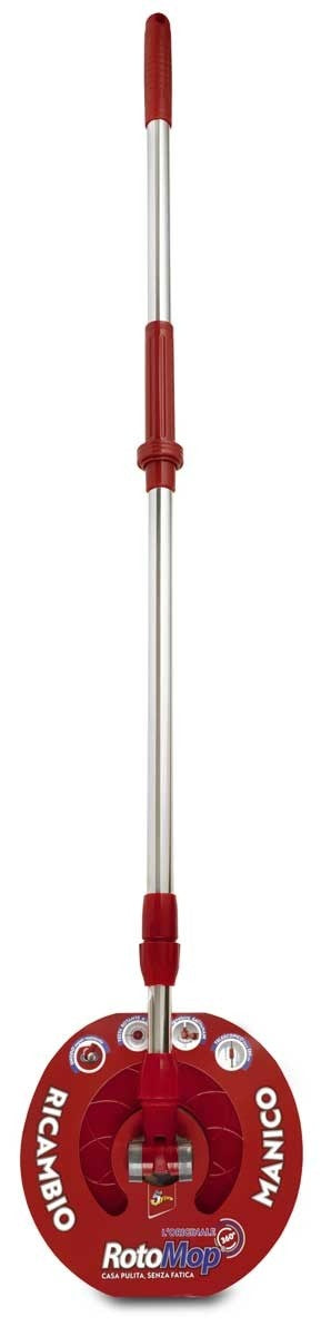 SUPERFIVE MANICO RICAMBIO ROTOMOP PEDALE ACCIAIO INOX TELESCOPICO