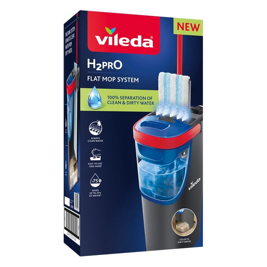 VILEDA H2PRO FLAT MOP SYSTEM SISTEMA LAVAPAVIMENTI