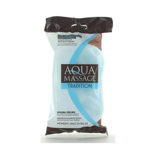 AQUA MASSAGE TRADITION SPUGNA PEELING CON ANTIBATTERICO IGIENIZZANTE