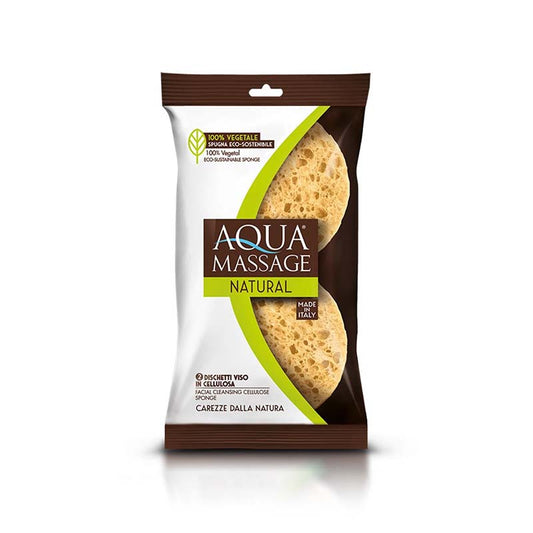 AQUA MASSAGE NATURAL DISCHETTI VISO IN CELLULOSA 2PZ