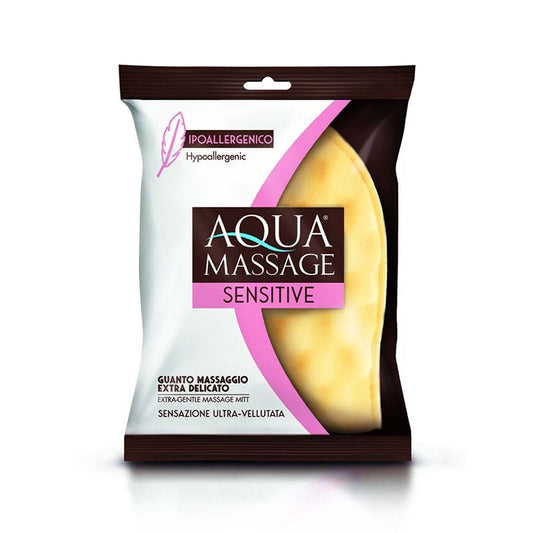 AQUA MASSAGE SENSITIVE GUANTO MASSAGGIO EXTRA DELICATO SENSAZIONE ULTRA-VELLUTATA