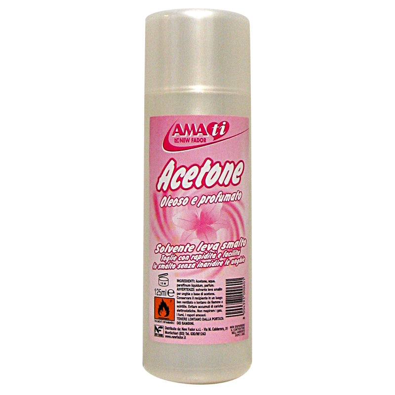 AMACASA AMATI ACETONE OLEOSO E PROFUMATO 125ML SOLVENTE LEVA SMALTO