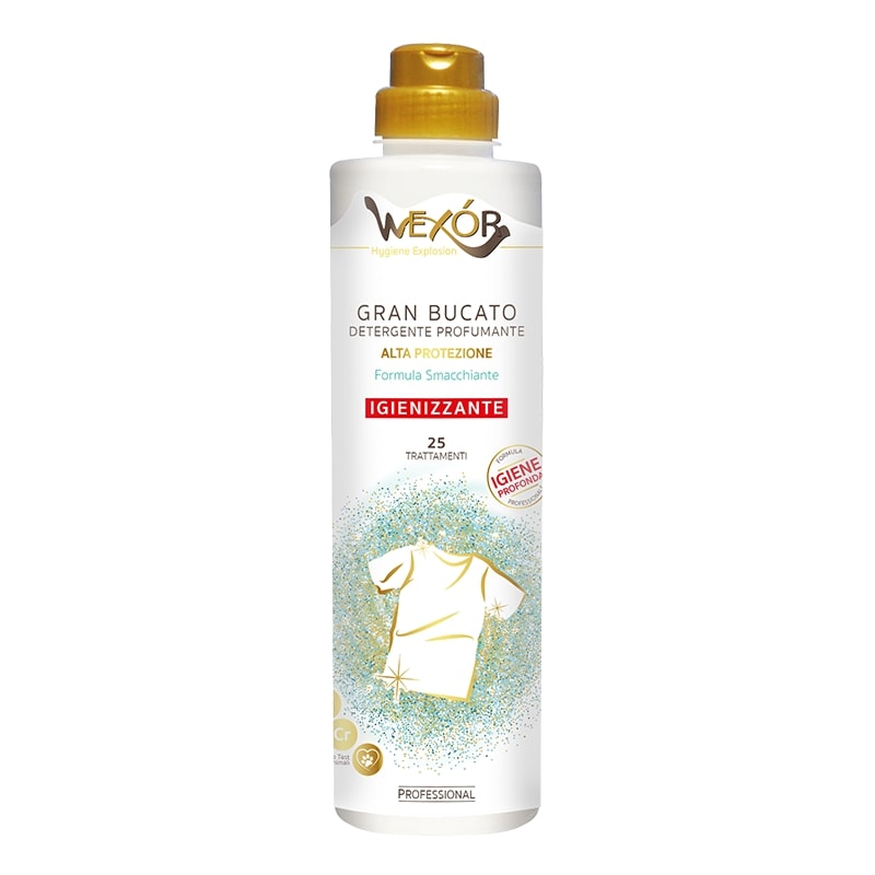 WEXOR GRAN BUCATO DETERGENTE PROFUMANTE IGIENIZZANTE 25 TRATTAMENTI 750ML