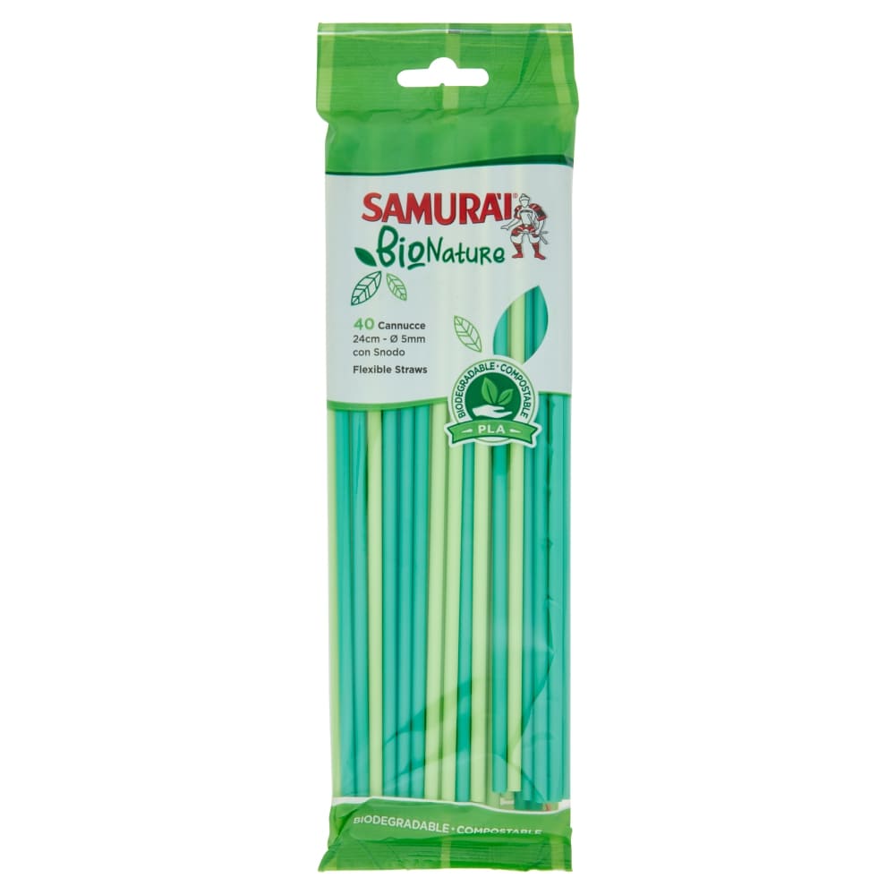 SAMURAI BIONATURE 40 CANNUCCE CON SNODO 24CM PLA VERDE