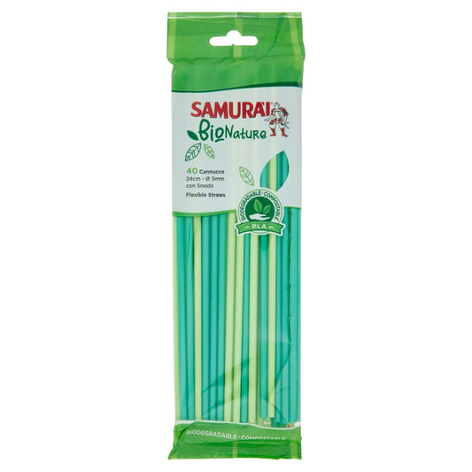 SAMURAI BIONATURE 40 CANNUCCE CON SNODO 24CM PLA VERDE