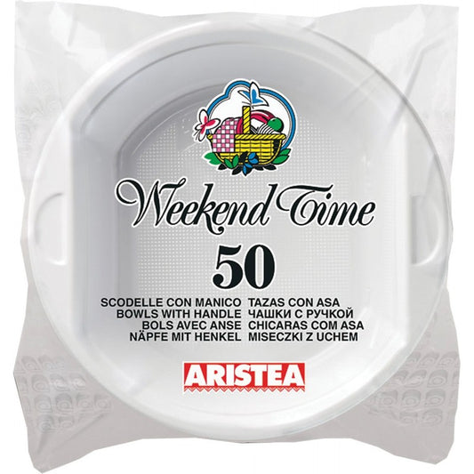 ARISTEA WEEKEND TIME 50 SCODELLE CON MANICO BIANCO