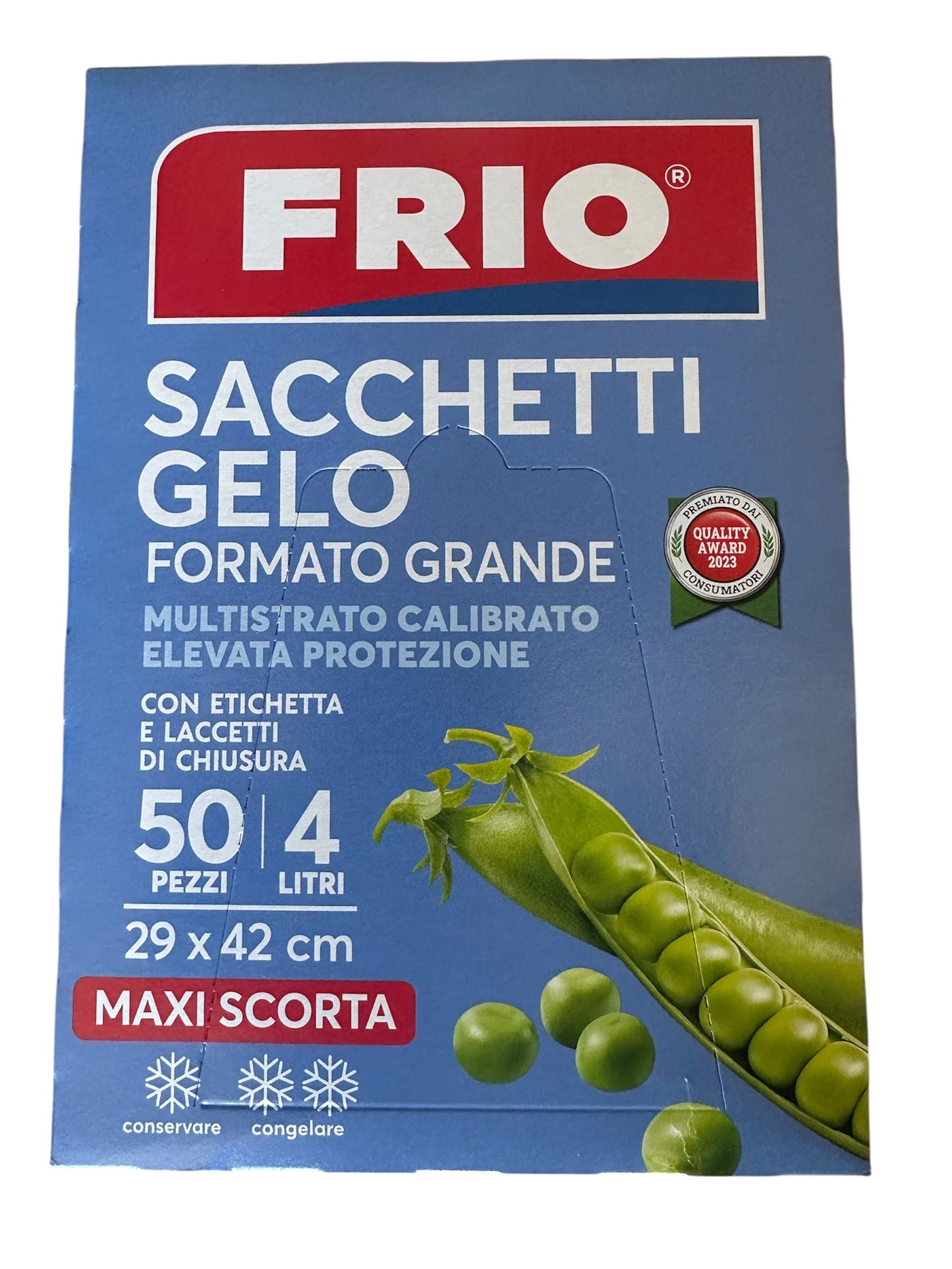 FRIO SACCHETTI GELO 29X42 4LT GRANDI MAXI SCORTA 50PZ