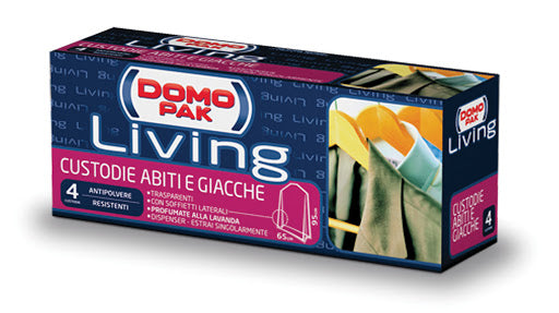 DOMOPAK LIVING CUSTODIE ABITI E GIACCHE CM.65X95 X4