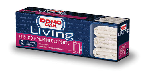 DOMOPAK LIVING CUSTODIE PIUMINI E COPERTE CM.80X108 X2