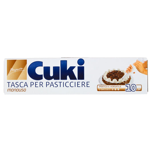 CUKI TASCA PER PASTICCIERE MONOUSO (10PZ+3BECCUCCI)