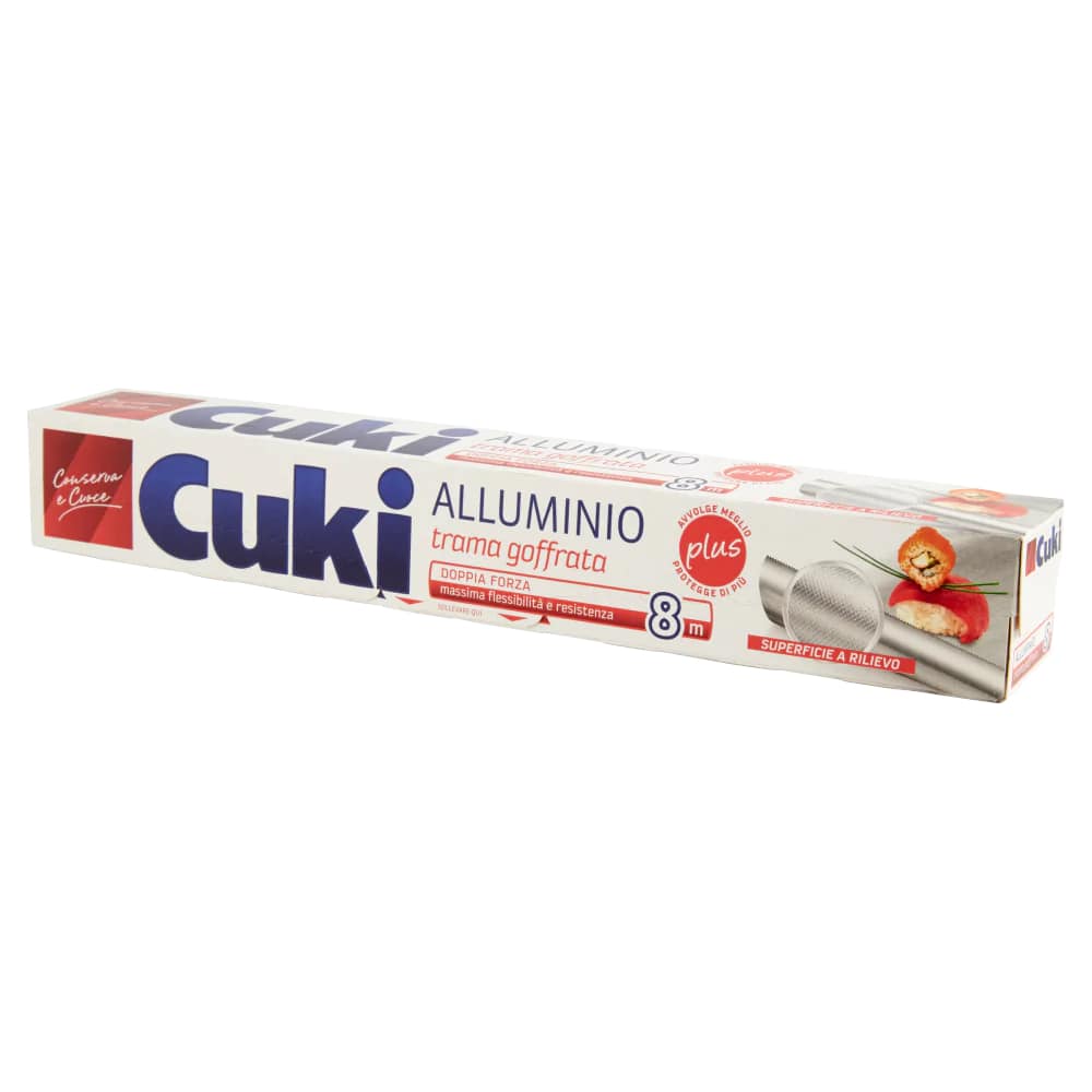 CUKI ALLUMINIO DOPPIA FORZA TRAMA A RILIEVO 8M