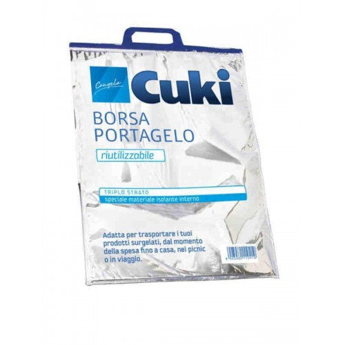 CUKI BORSA PORTAGELO RIUTILIZZABILE TRIPLO STRATO CM.40X50